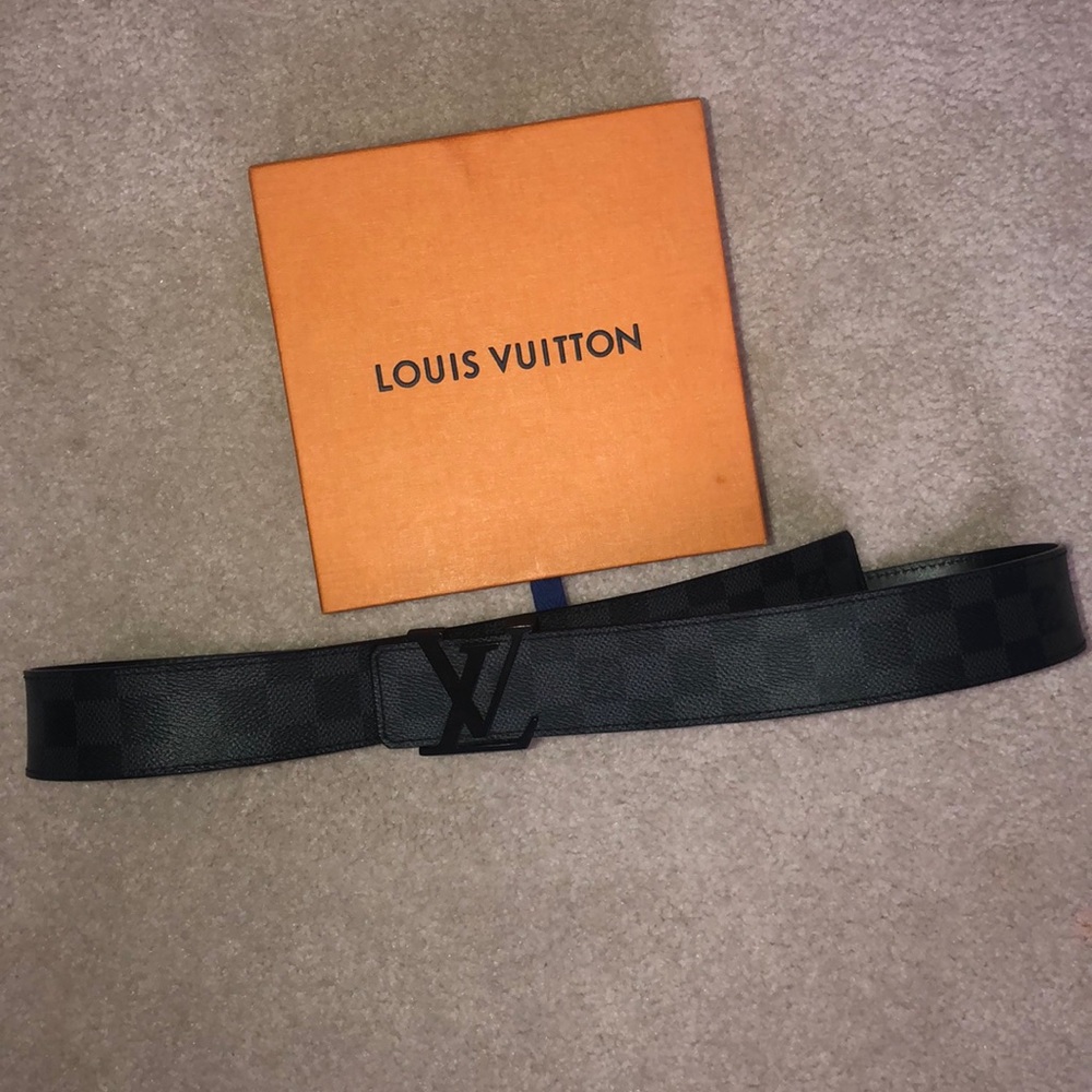 Louis Vuitton belt with box and bag